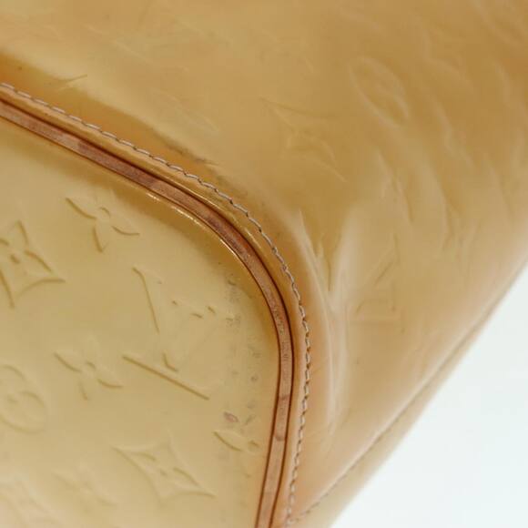 LOUIS VUITTON Monogram Vernis Houston Hand Bag Beige M91004 - Picture 8 of 16
